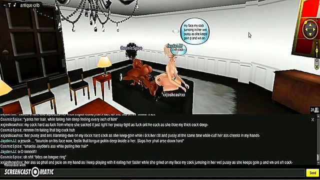 Cosmic 3D Hentai Trio Adventure – Game-Inspired IMVU Porn Fantasies
