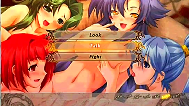 Horny Eroge Chick Gets Ravaged By GiantDick In Anime Fantasy Scene