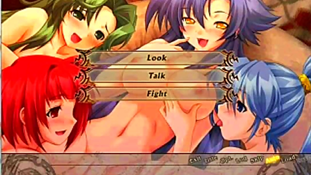 Horny Eroge Chick Gets Ravaged By GiantDick In Anime Fantasy Scene