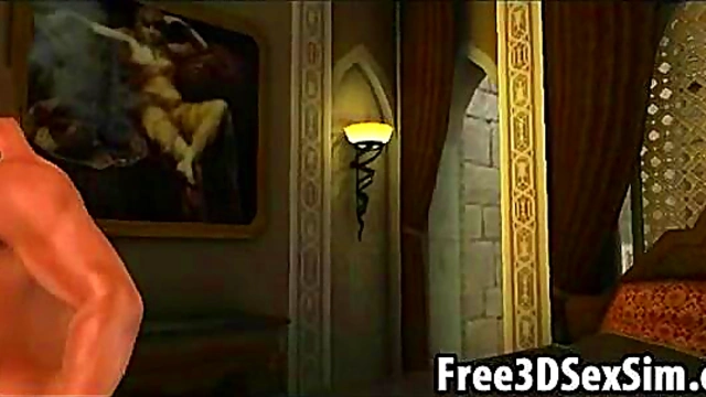 Two Foxy 3D Cartoon Hotties Suck & Fuck Guy for Hardcore Fun