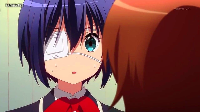 Romantic Chuunibyou Anime Couple Share Intense Passionate Moments