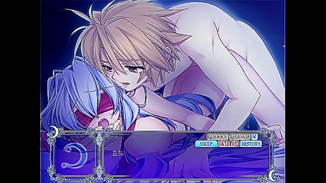 Amamiya Sena Seduces You Under the Moon in Mesmerizing Hentai Game Scene