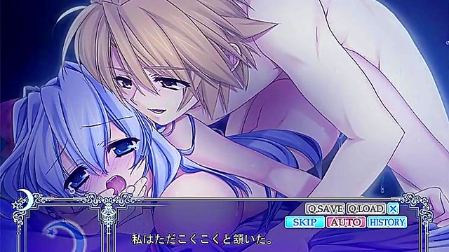 Amamiya Sena Seduces You Under the Moon in Mesmerizing Hentai Game Scene