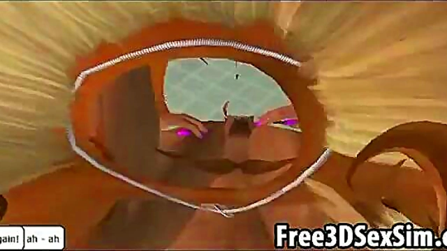 Foxy 3D Cartoon Babe Gets Fucked Hard in Shower Scene