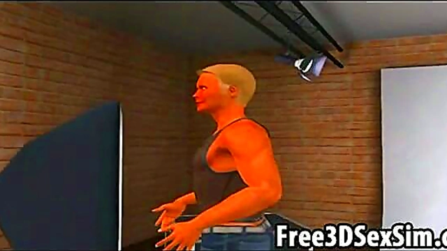 Sexy 3D Brunette Cartoon Babe Poses Seductively for Steamy Photo Shoot