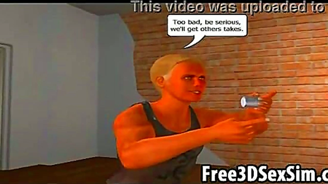 Sexy 3D Brunette Cartoon Babe Poses Seductively for Steamy Photo Shoot