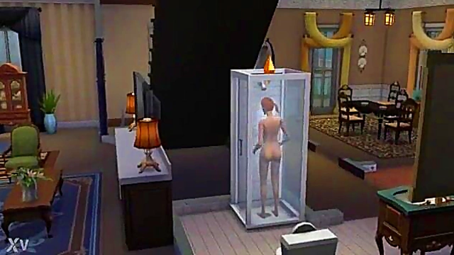 Hentai Anime Sims Shower Scene With Sexy Seduction And Pleasure