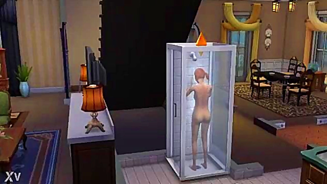 Hentai Anime Sims Shower Scene With Sexy Seduction And Pleasure