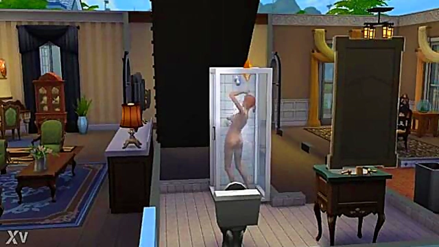 Hentai Anime Sims Shower Scene With Sexy Seduction And Pleasure