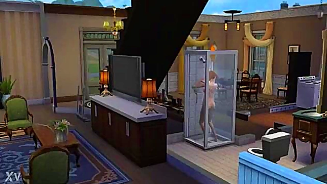 Hentai Anime Sims Shower Scene With Sexy Seduction And Pleasure