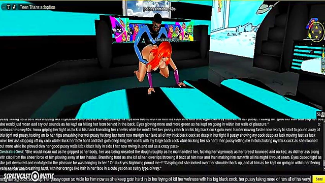 Starfire Battles Nightwing In Steamy 3D Anime Adventure