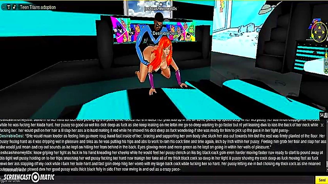 Starfire Battles Nightwing In Steamy 3D Anime Adventure