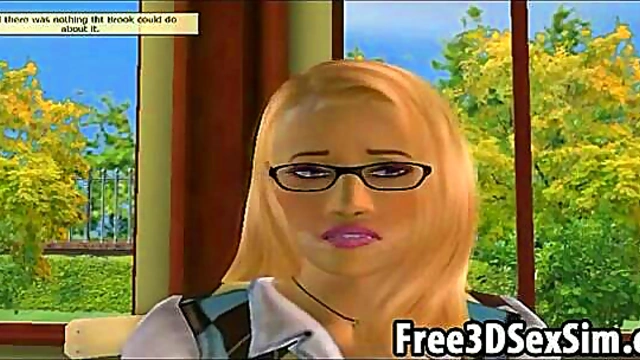 Ebony Babe Gets Her Tight Pussy Licked Hotly In Steamy 3D Hentai Action