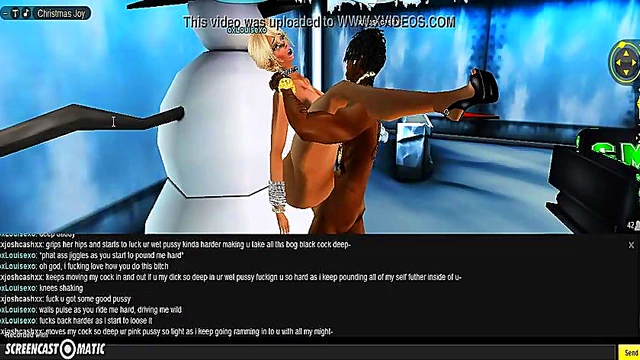 Louise X-Mas – 3D Anime Chick Gets Animated Porn Action