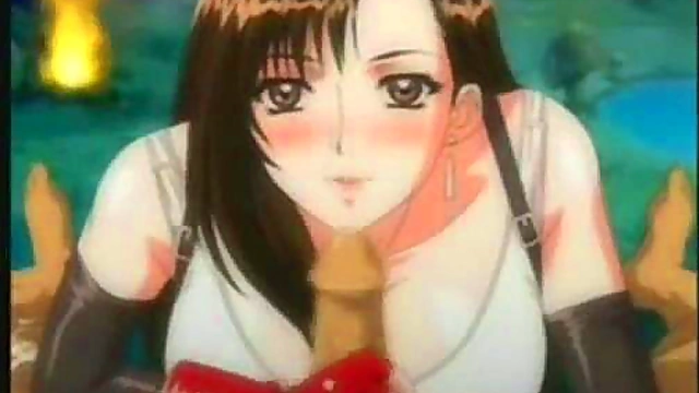 Tifa Gives Seductive Blowjob In Erotic Hentai Scene