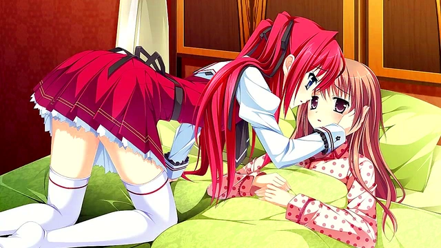 Horny Otome Traps Seduce Gamer for Eroge Fun & Passionate Sex Scene