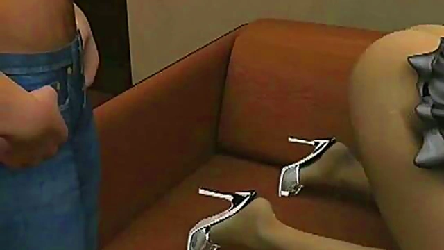 Busty Cartoon Slut Rides Sofa With Hardcore Tits Action And Fetish Fun