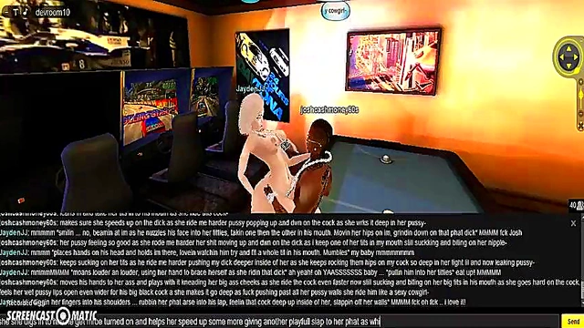 3D Anime Game Room Adventures – IMVU Couple Porn Playtime