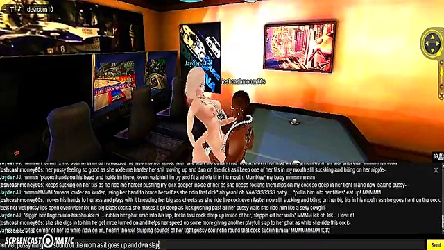 3D Anime Game Room Adventures – IMVU Couple Porn Playtime