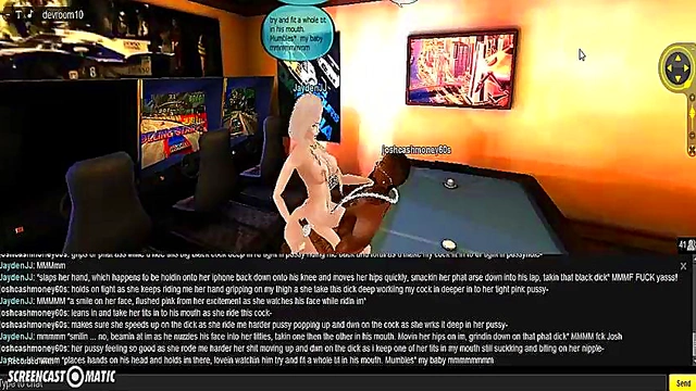 3D Anime Game Room Adventures – IMVU Couple Porn Playtime