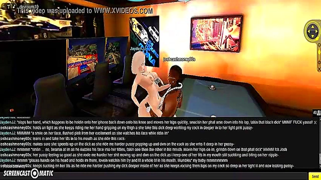 3D Anime Game Room Adventures – IMVU Couple Porn Playtime