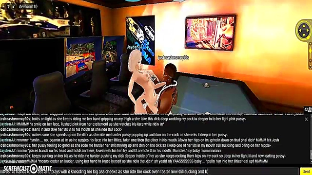 3D Anime Game Room Adventures – IMVU Couple Porn Playtime