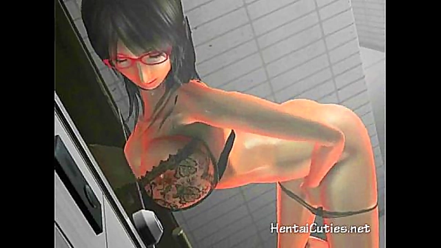 Sexy Anime Teen Masturbates in Lingerie for Hardcore Fun