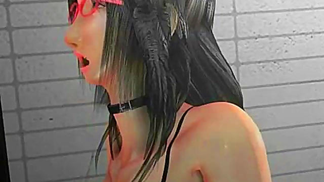 Sexy Anime Teen Masturbates in Lingerie for Hardcore Fun