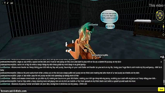 Luci Jail 3D Hentai Porn – Anime Chick Fucks in Game Animations