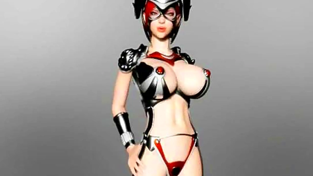 Busty Cartoon Warrior Gets Hardcore Tits Action In Anime Fantasy Land