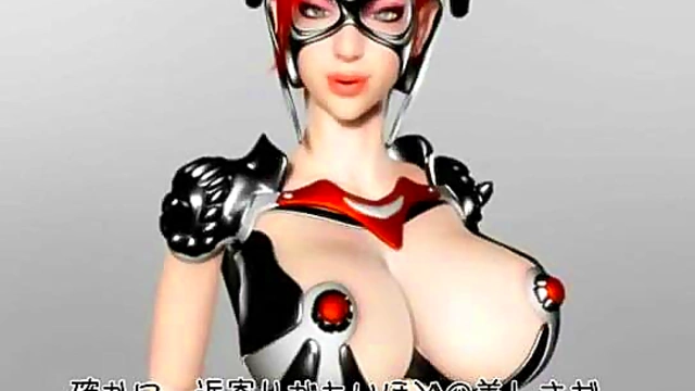 Busty Cartoon Warrior Gets Hardcore Tits Action In Anime Fantasy Land