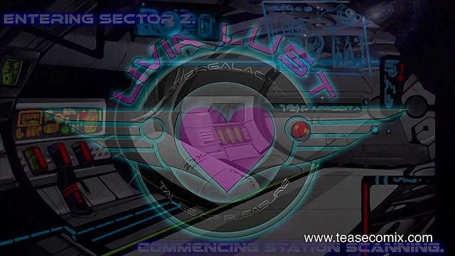 Livia Lust's Intergalactic Pleasure – Redhead Toon Beauty Rides Robot On Spaceship