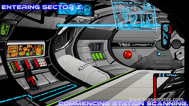 Livia Lust's Intergalactic Pleasure – Redhead Toon Beauty Rides Robot On Spaceship