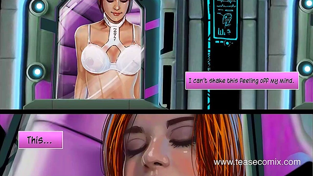 Livia Lust's Intergalactic Pleasure – Redhead Toon Beauty Rides Robot On Spaceship