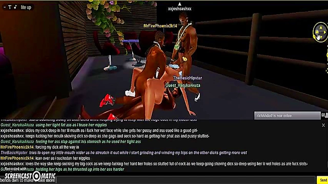 Hipster Gangbang – 3D Anime Girls Get Pounded In Wild IMVU Porn Game Action