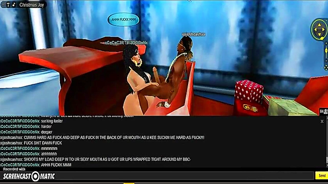 Cute 3D Anime Girl Spreads Her Legs for X-Mas Porn Fun