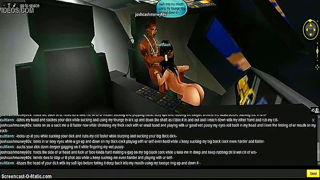 3D Space Cult Head Fucks In Intense Anime Game Adventure