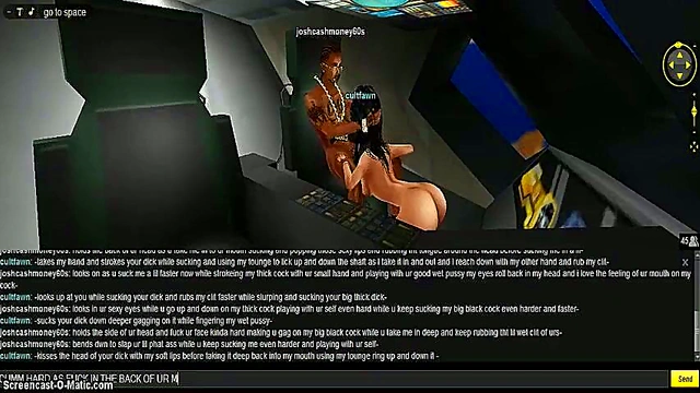 3D Space Cult Head Fucks In Intense Anime Game Adventure