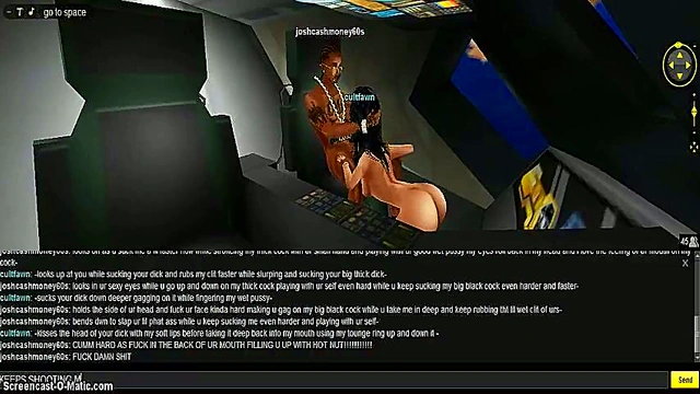 3D Space Cult Head Fucks In Intense Anime Game Adventure