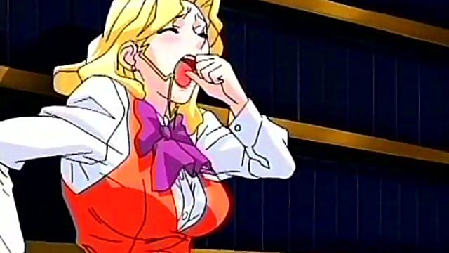 Office Seduction – Busty Anime Secretary Tempts Boss With Lingerie For Naughty Fun