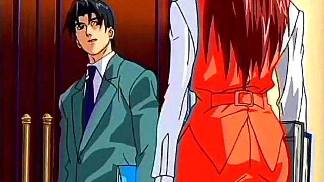 Office Seduction – Busty Anime Secretary Tempts Boss With Lingerie For Naughty Fun