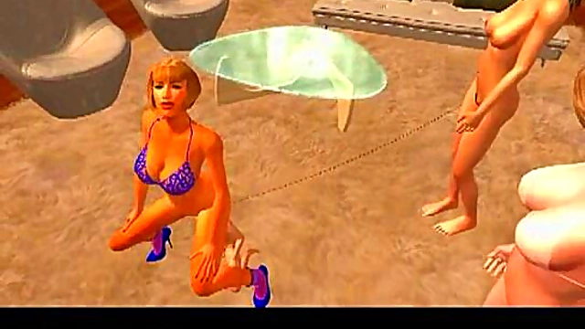 Huge Giantess Facesitting & Face Farting Anime Action