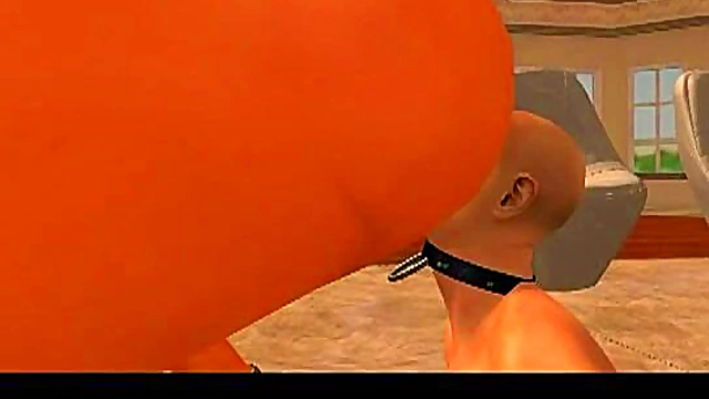 Huge Giantess Facesitting & Face Farting Anime Action