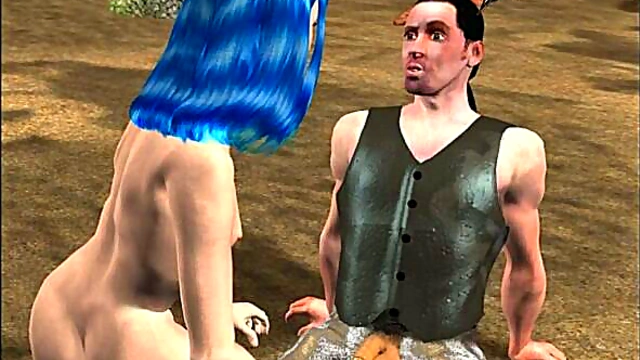 Petite Blue-Haired Teen Mermaid Gets Deflowered In Crazy XXX 3D World