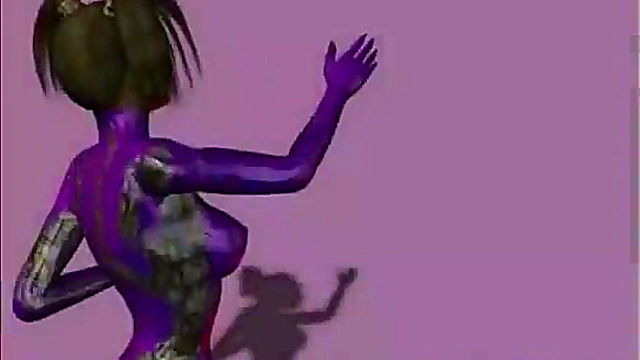 3D Anime Babe Strips Teasingly for Hardcore Blowjob Fun