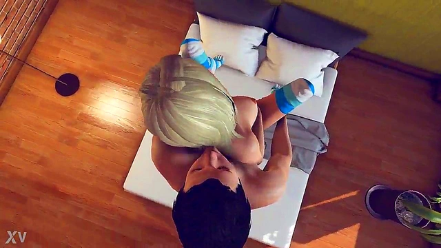Hetero 3D Anime Couple Engages in Virtual SexAdventure