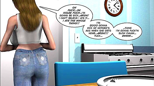 Fat-Ass Teen & Mature Woman Engage in Hardcore Lesbian Action in 3D AnimeComic