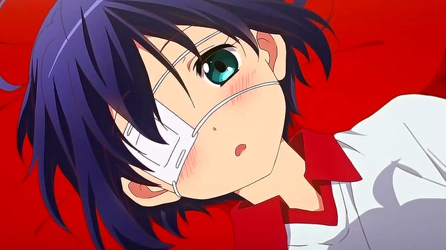 Romantic Chuunibyou Anime Couple Share Intense Passionate Moments