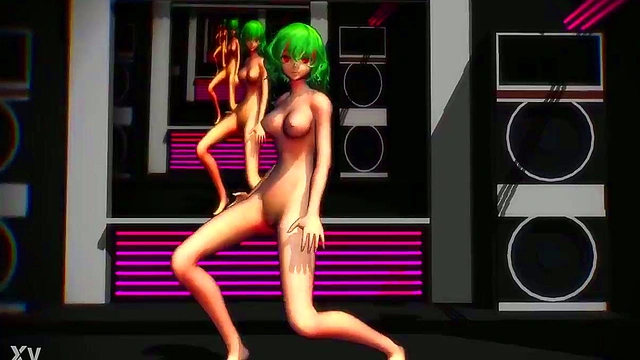 Horny Anime Chick Dances Seductively for MMD Fans