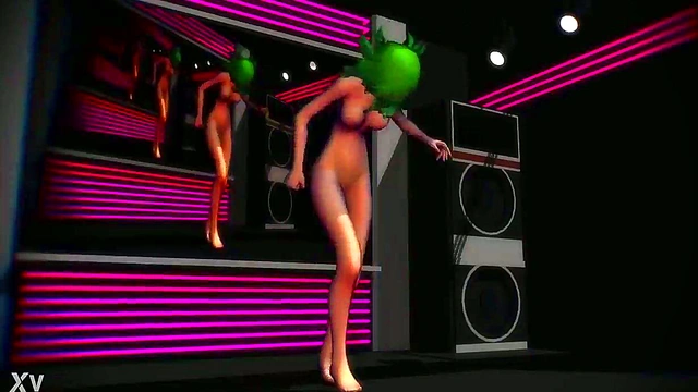 Horny Anime Chick Dances Seductively for MMD Fans